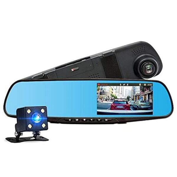 Rearview Mirror Dual Channel Recorder Vehicle Blackbox DVR Full HD 450mAh