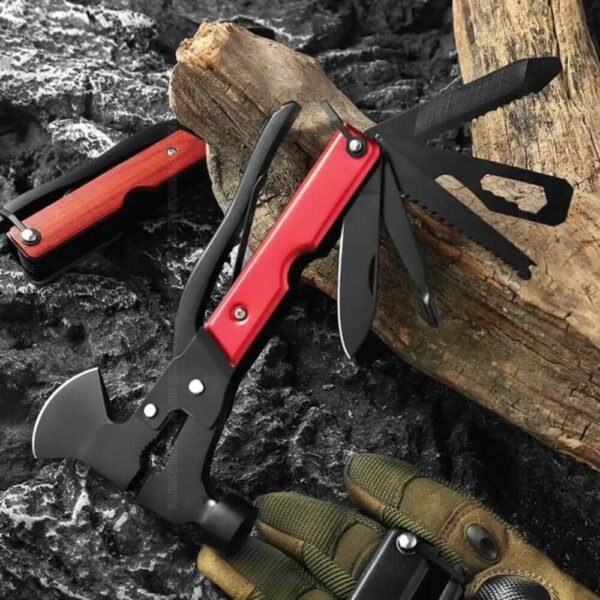 Green Lion Storm Breaker Multi Axe Hammer - Red