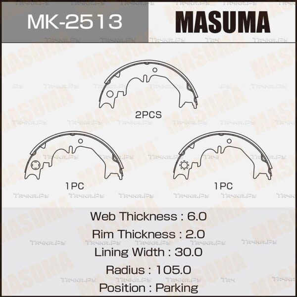 արգելակման կոճղակներ MASUMA MK-2513 - Image 2